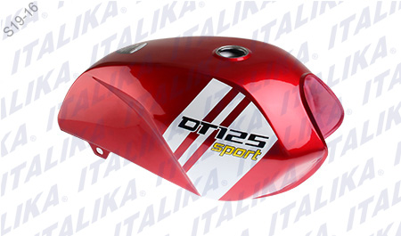 TANQUE COMBUSTIBLE ROJO BLANCO DT125 SPORT