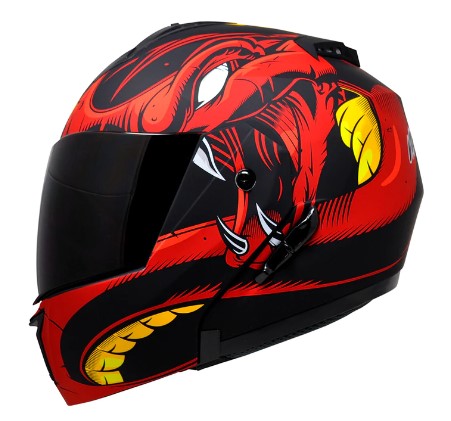 CASCO KOV STEALTH VIPER ROJO L