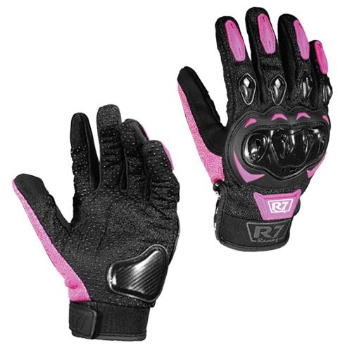 GUANTES VEL R7 RACING M ROSA R7-2 TOUCH