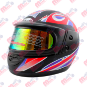 CASCO CERRADO BLD-823 NEGRO MATE DOBLE MICA