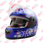 CASCO CERRADO GRAFICO MSD-118 AZUL