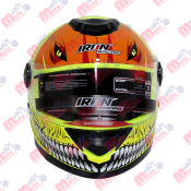 CASCO CERRADO IRON RACING DOT IR-65 BIRDMAN AMARILLO TALLA XL