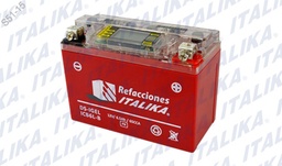 [F06010085] BATERIA ITALIKA DS-IGEL ICB6L-6 125Z, AT110 SPORT, FORZA 125, FT125 CLASICA Y DELIVERY