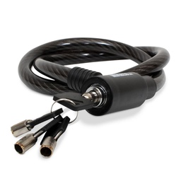 [C-1690] Cable candado flexible 4 llaves de seguridad (90 cm)