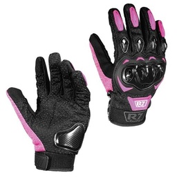 [7306-1362] GUANTES VEL R7 RACING M ROSA R7-2 TOUCH